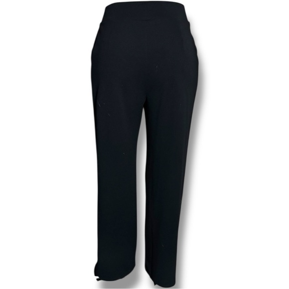 H&M Chic Black Comfortable Cropped Boot Leg High Waisted No Closure Trousers - Picture 5 of 16